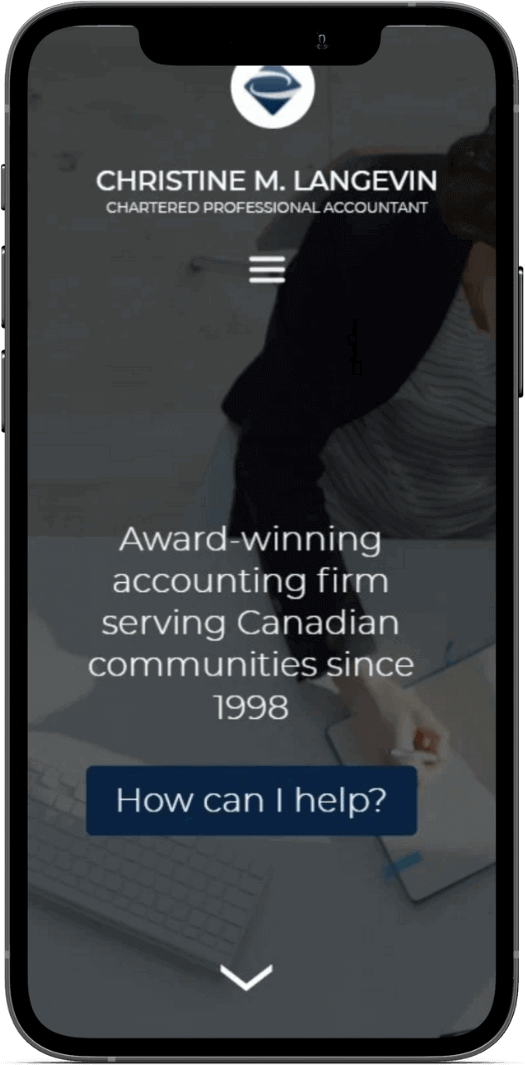CMLCPA Website on Mobile